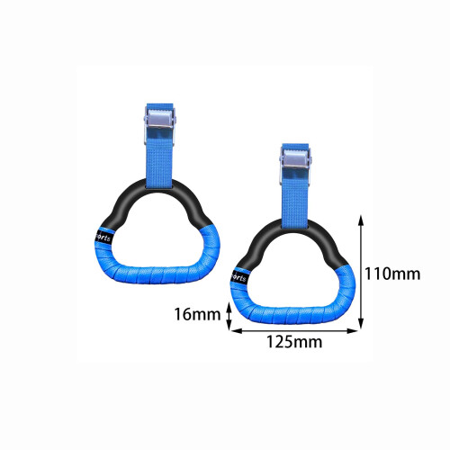 Gymnastics Rings Adjustable Straps Buckles Strength Training Pull up R 1