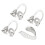 (4 Picks) Classical Finger Picks wThumb Fingerstyle Guitar - Adjustabl 1