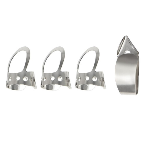 (4 Picks) Classical Finger Picks wThumb Fingerstyle Guitar - Adjustabl 1