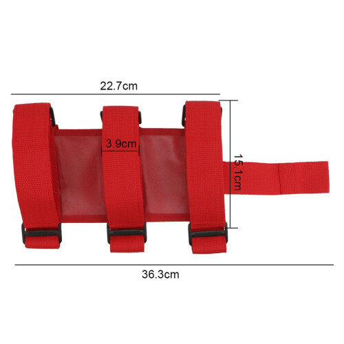 Car Roll Bar Mounted Fire Extinguisher Holder Bracket Adjustable Strap 1
