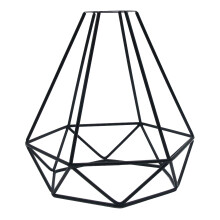 Diamond Shaped Metal Guard Pendant Light Bulb Cage Ceiling Hanging Lam