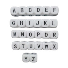 26Pcs Creative Acrylic Letter Dice Engraved for Party Favors Puzzle Ga