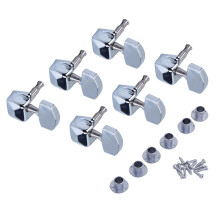 6 Pieces Guitar String Tuning Key Pegs Tuners Set 3Right3Left for Guit