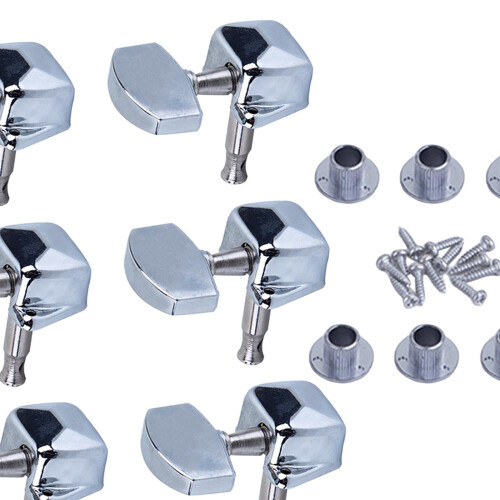 6 Pieces Guitar String Tuning Key Pegs Tuners Set 3Right3Left for Guit 2