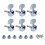 6 Pieces Guitar String Tuning Key Pegs Tuners Set 3Right3Left for Guit 2