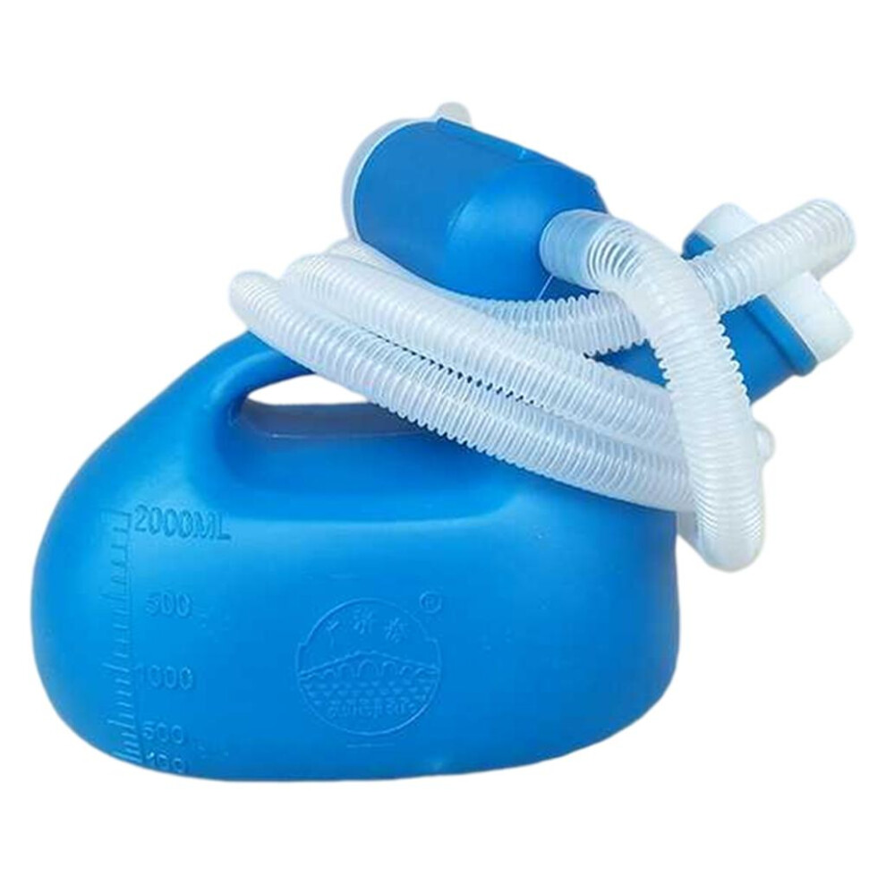 2000ML Men Portable Urinal w/1.2m Tube Spillproof for Camping Car Trav