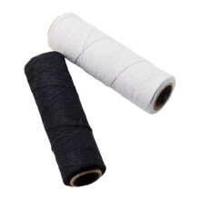 2Pcs Weaving Loom Warp Thread Black White Warping Thread for Carpet Bl