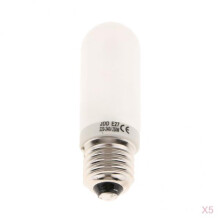 5x JDD Type 250W 220-240V E27 Frosted Halogen Light Bulb Modeling Lamp