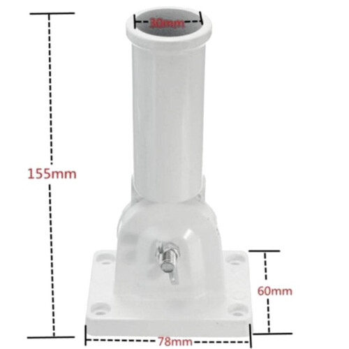 180 Degree Adjustable Holder Bracket Metal And Plastic Flag Pole with 1