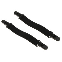2 Pieces Elastic Boot Straps Pant Stirrups with Heavy Clips for Women