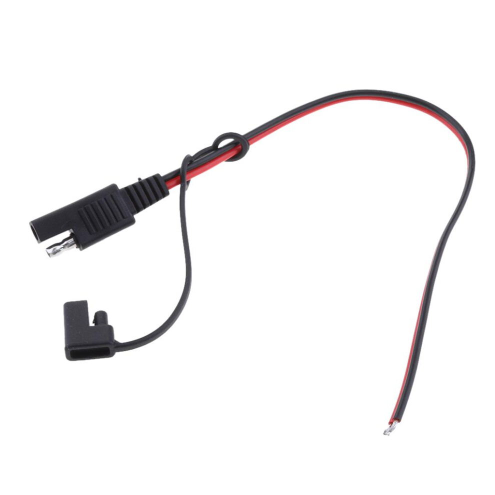 Diy Sae Power 300Mm 10A 18Awg Extension Cable Plug 2 Pin For Car Solar 653979226423