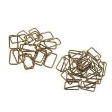 40 Pieces 32mm Metal Adjustable Buckle Connector for Bag Strap Bronze