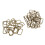 40 Pieces 32mm Metal Adjustable Buckle Connector for Bag Strap Bronze 3