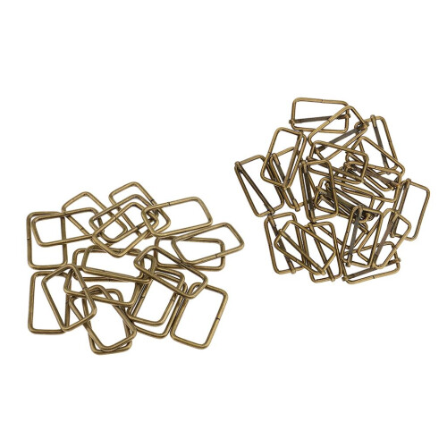 40 Pieces 32mm Metal Adjustable Buckle Connector for Bag Strap Bronze 2