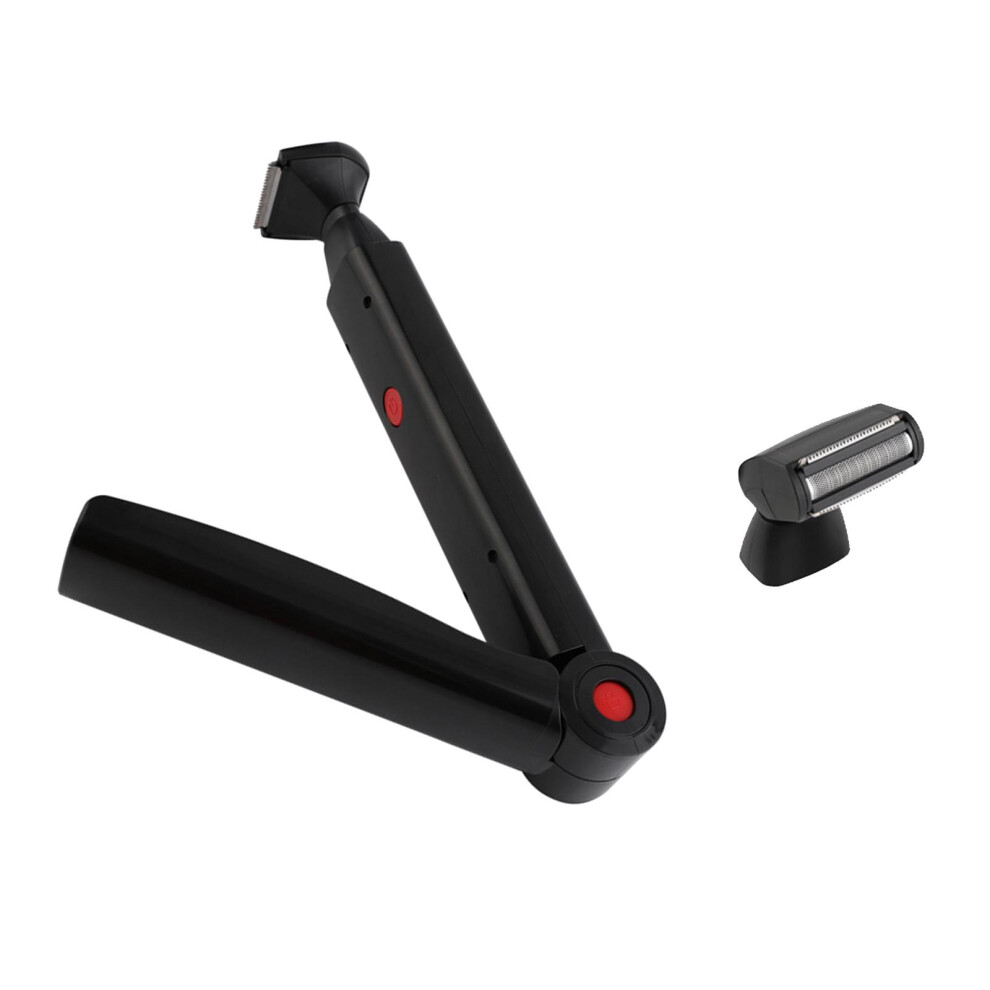 Foldable Back Hair Shaver Trimmer Painless Hair Removal Body Shaving T