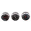 Car Thermometer Hygrometer Quartz Clock For Dashboard Ornaments  3PCS/ 2