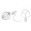 3Pack Standard Mixer Replacement Flat Beater Wire Whip Dough Hook for 1