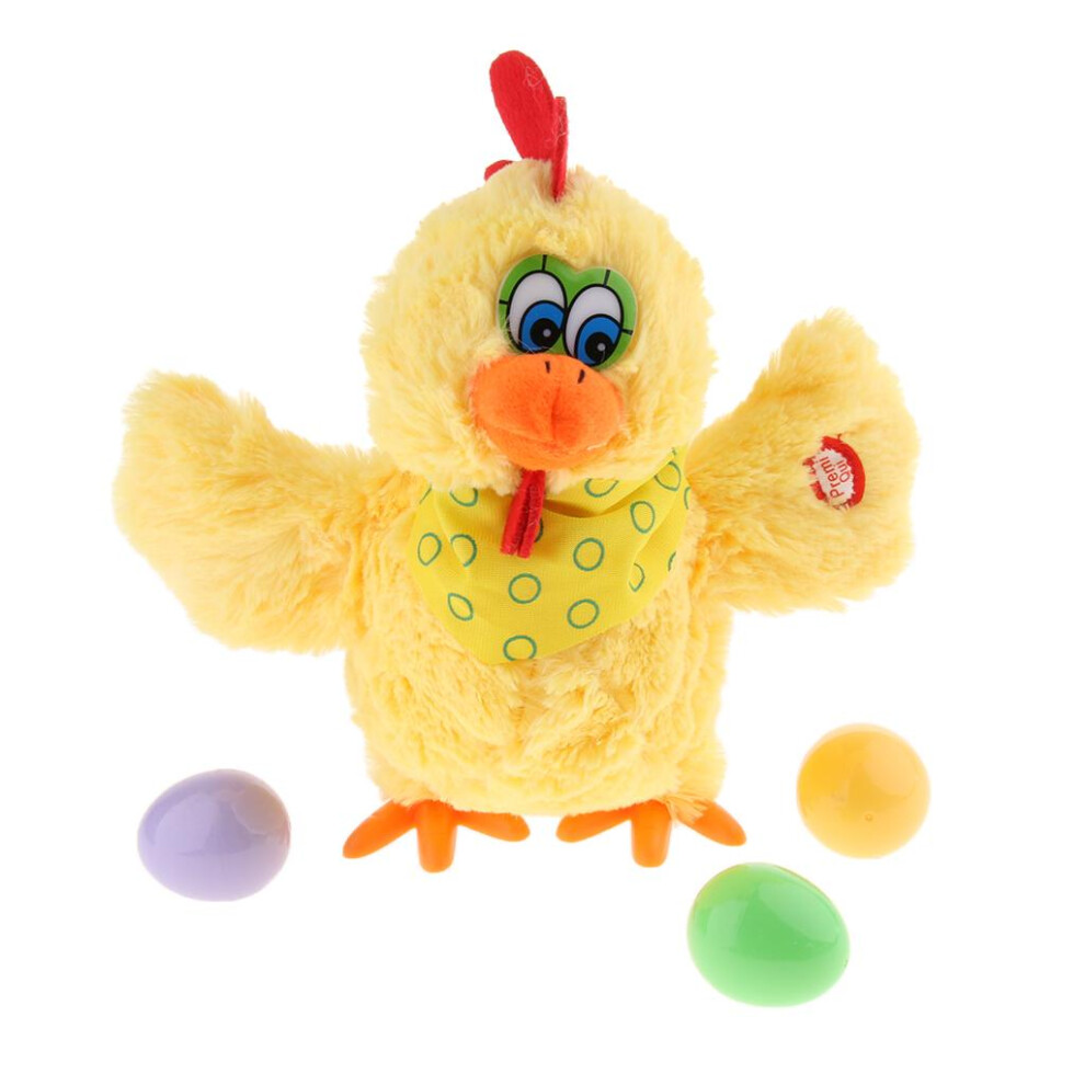 Musical Hen Dance Will Lay Chicken Eggs Doll Singing Dancing Pet Plush
