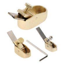 3x Brass plane Violin making luthier tool woodworking thumb plane Gold
