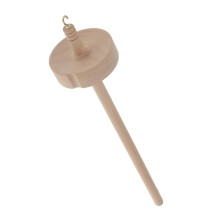 Drop Spindle Top Whorl Yarn   Hand Carved Sewing Carft Tool for Beginn