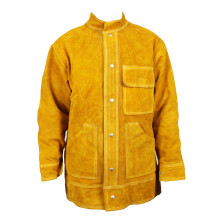 Cowhide Leather Welding Coat Protective Apron Apparel Jacket Suit Tool
