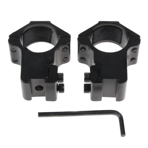 25.4mm 1" Scope Mount Rings Fits 11mm Dovetail Rail Flashlight High Pr 2