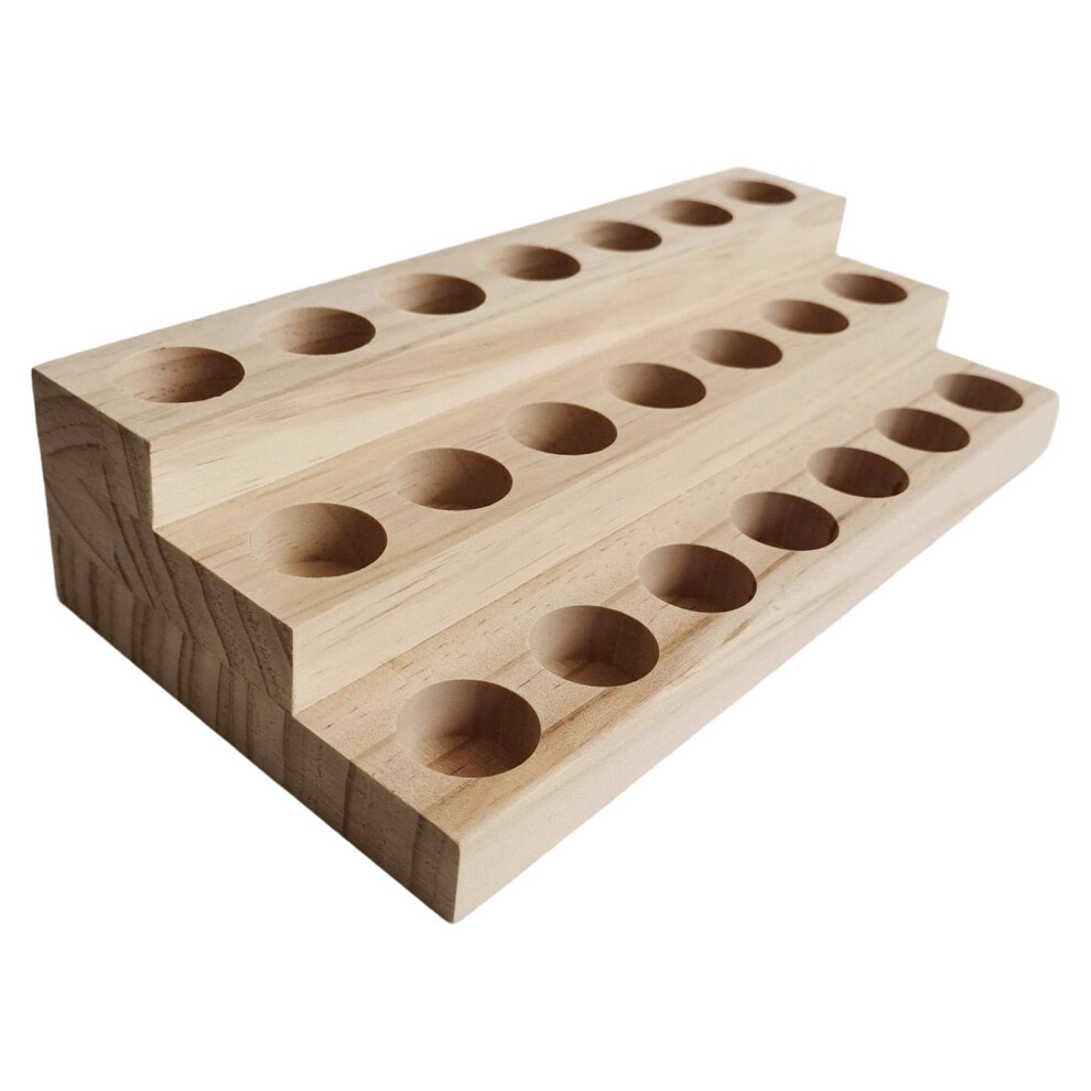 Wooden Essential Oil Storage Rack 3 Tier for 10ml Bottles Beauty Salon