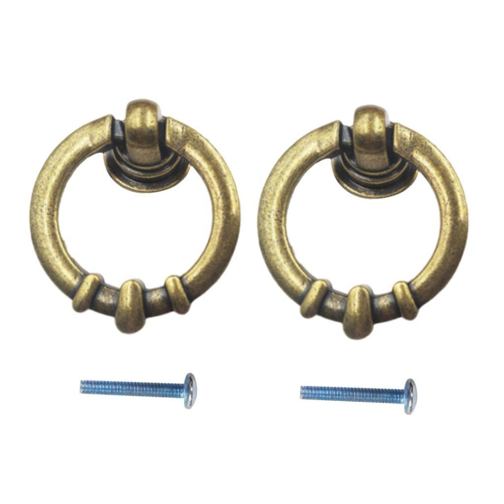 2X Vintage Cabinet Drawer Dresser Cupboard Pull Handle Knob 735720082936