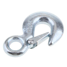 Forged Steel 2T Eye Hook for Clevis Safety Latch for Winch Cable UTV/A