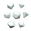 7Pcs White Empty Dices for Dices Making, Role Playing Game, Party Supp 1