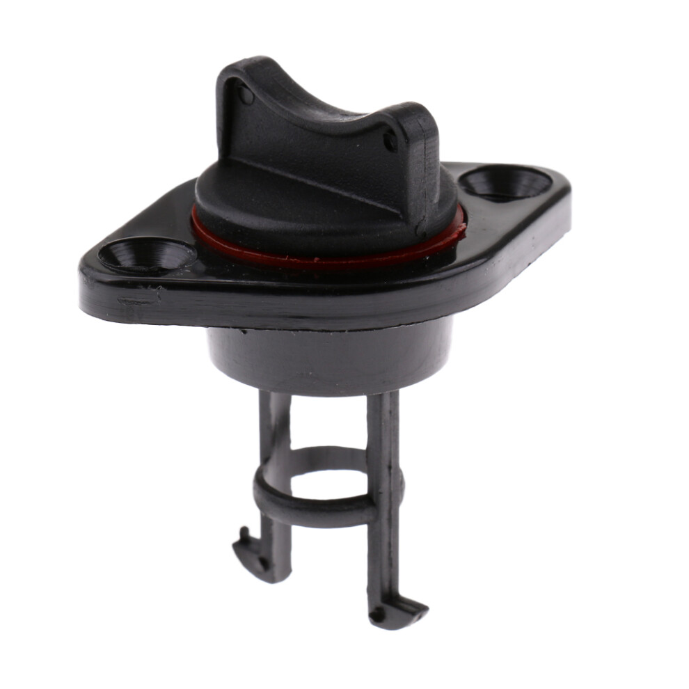 1" Nylon Marine Boat Drain Plug Kayak Hull Transom Bung Replacement Black/Red 707230161388