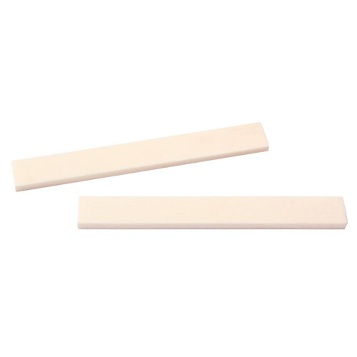 2pcs Blank Bone Saddle for Guitar Ukulele 100x10x3mm Luthier DIY Strin