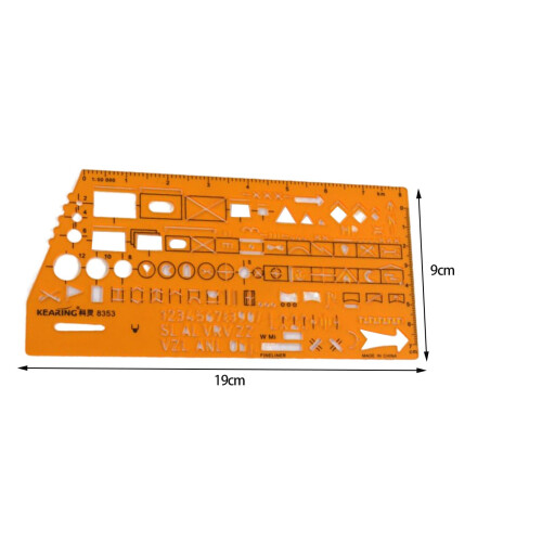 Graph Template Stencil Thumbnail Template Ruler for 1:50000 1
