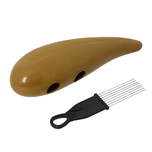 Plastic Guiro with Scraper Percussion Instrument 2