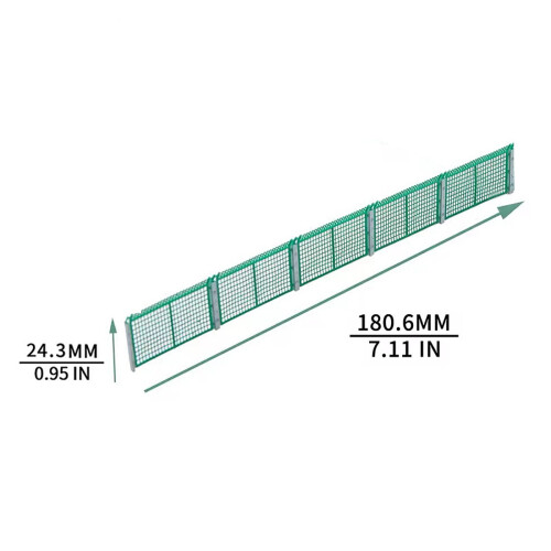 HO Scale Fence Realistic Scenery Accessory for Model Railroad Model Bu 1