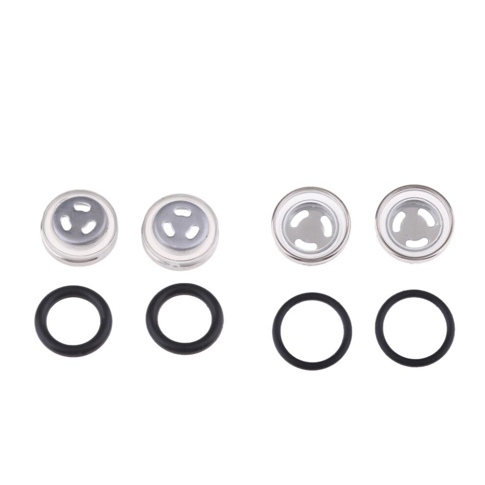4 Sets Motorbike Brake Master Cylinder Reservoir Sight Mirror Gasket 1 753031974948