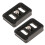 2Pieces Professional Aluminum Quick Release Plate 1/4" for Tripod Ball 1