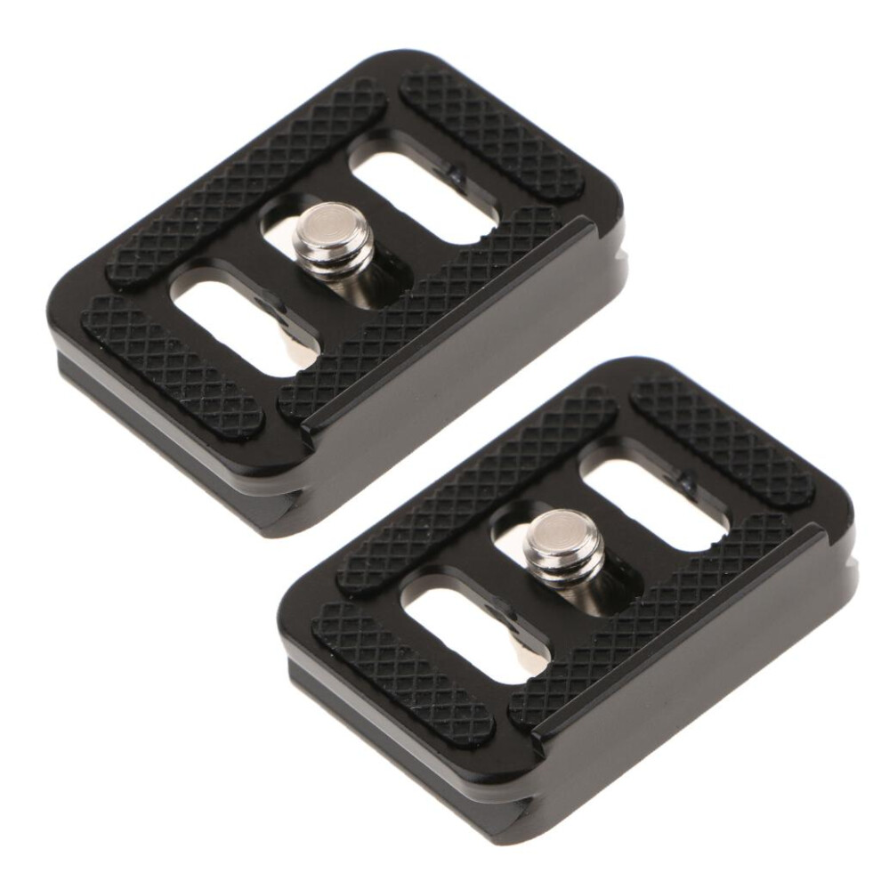 2Pieces Professional Aluminum Quick Release Plate 1/4" For Tripod Ball 798388008687
