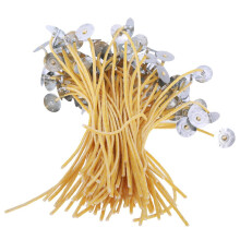 50pcs 20cm Beeswax Pre Waxed Wicks for Candle Making with Sustainers