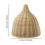Wicker Lamp Shade Weaved Hanging Retro Rustic for Hanging Light, Floor 2