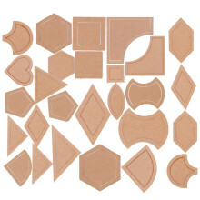 54pcs Acrylic Quilting Templates Sewing Stencils Patchwork Ruler Sewin