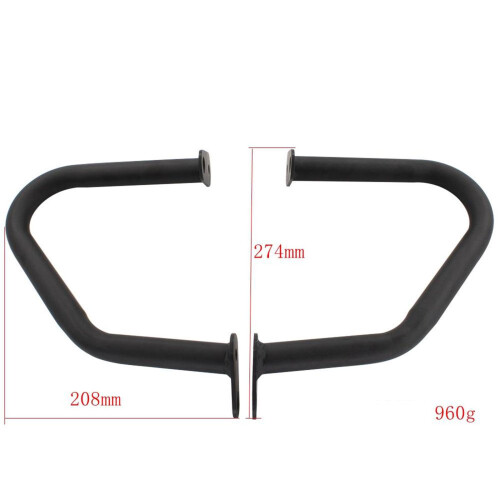 Black Crash Bar Engine Guard Protector For  Thruxton 1200 2016-2019 1