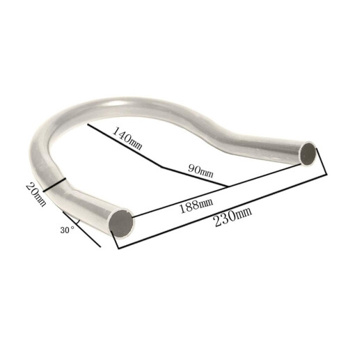 Upswept Rear Seat Loop Frame Hoop Tracker End Cafe Racer 230mm Large c 1