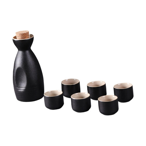 Ceramic Sake Pot Cups Set Drinkware Creative Durable Decoration for Ki