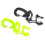 2Pcs Scuba Diving Underwater Plastic Double BCD Hose Holder with Clip 3