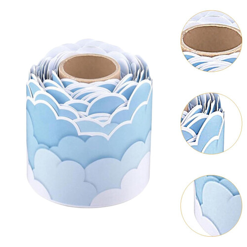Cloud Bulletin Board Border Kindergarten Ornament for Store Classroom 2