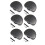 6pcs Guitar Tuning Pegs Tuners Machine Heads Replacement Knobs Black 1