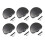 6pcs Guitar Tuning Pegs Tuners Machine Heads Replacement Knobs Black 3