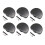 6pcs Guitar Tuning Pegs Tuners Machine Heads Replacement Knobs Black 2