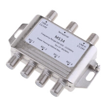 Satellite Switch Max 4 Output Multi Video Path Multi Switch MS34 Silve